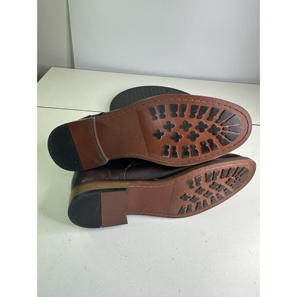 La Milano Mens Glenrock Cap Toe Boots Sz 14 Burgundy Lace Up Memory Foam - Picture 10 of 10